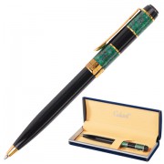 Ручка подарочная шариковая GALANT Granit Green, корп.черн./зеленый, золот.детали, 0,7мм, син