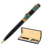 Ручка подарочная шариковая GALANT Granit Green, корп.черн./зеленый, золот.детали, 0,7мм, син