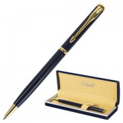 Ручка подарочная шариковая GALANT Arrow Gold Blue, корп.темно-синий, золот.детали, 0,7мм,син