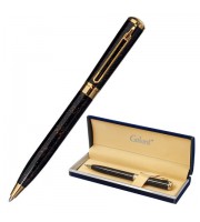 Ручка подарочная шариковая GALANT TINTA MARBLE, корпус коричн., золот. детали, 0,7мм, синяя