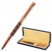 Ручка подарочная шариковая GALANT Interlaken, корпус золот./черный, золот.детали, 0,7мм, син