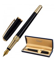 Ручка подарочная перьевая GALANT LUDUS, корпус черный, детали золотистые, 0,8мм