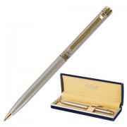 Ручка подарочная шариковая GALANT Brigitte, корпус серебр., золотистые детали, 0,7мм, синяя