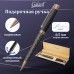 Ручка подарочная шариковая GALANT COLLAGE, корпус черн/мет., детали роз.золото, 0,7мм, синяя