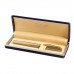 Ручка подарочная перьевая GALANT VERSUS, корпус золотистый, детали золотистые, 0,8мм, синяя