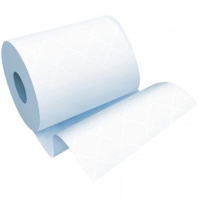 Полотенца бумажные в рулонах OfficeClean (H1), 1 слойн., 200м/рул, белые, 6шт