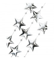 Новогоднее украшение гирлянда Magic Time Серебр звезды НГ 170x1,5x11,81447