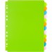 Разделитель листов пластиковый Attache Selection А4+ 12 листов по цветам (246x305 мм)