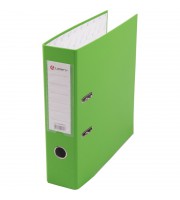 Папка-регистратор Lamark 80мм светло-зеленый, металл. окантовка, карман