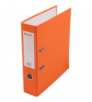 Папка-регистратор А4 Lamark 80мм оранжевый, металл. окантовка, карман