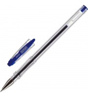 Ручка гелевая неавтоматическая Attache City синяя (толщина линии 0.5 мм)