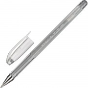 Ручка гелевая неавтоматическая Crown серебристая (толщина линии 0.5 мм)