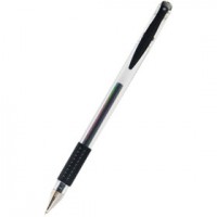 Ручка гелевая с резиновым держат., чёрный