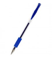 Ручка гелевая с резиновым держат., синий