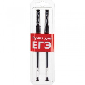 Ручка гелевая неавтоматическая Attache для ЕГЭ черная (толщина линии 0.5 мм 2 штуки в упаковке)