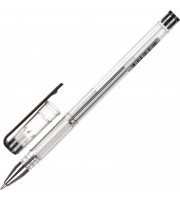 Ручка гелевая неавтоматическая Attache Omega черная ( толщина линии 0.3-0.5 мм)