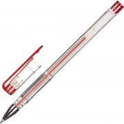 Ручка гелевая неавтоматическая Attache Omega красная (толщина линии 0.3-0.5 мм)