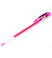 Ручка гелевая UNI Signo UM-120 AC, 0,7мм, корпус прозрачный, розовый