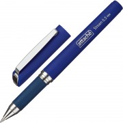 Ручка гелевая неавтоматическая Attache Stream синяя корпус soft touch (толщина линии 0.5 мм)