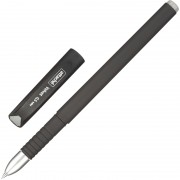 Ручка гелевая неавтоматическая Attache черная корпус soft touch (толщина линии 0.5 мм)