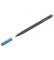 Ручка капиллярная Faber-Castell "Grip Finepen" кобальтово-бирюзовая, 0,4мм, трехгранная