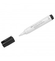 Ручка капиллярная Faber-Castell "Pitt Artist Pen Bullet Nib" белая, 2,5мм