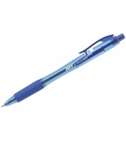 Ручка шариковая автоматическая ERICH KRAUSE Technology Joy Original, прозрачный корпус, с резин. держателем, синий