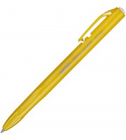 Ручка шариковая автоматическая Attache Bright Colors синяя (желтый корпус, толщина линии 0.5 мм)