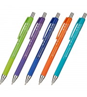 Ручка шариковая автоматическая в ассортименте Unomax (Unimax) Top Tek Fashion синяя (толщина линии ...