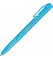 Ручка шариковая автоматическая Attache Bright Colors синяя (голубой корпус, толщина линии 0.5 мм)