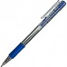 Ручка шариковая автоматическая Attache Economy синяя (прозрачный корпус, толщина линии 0,5 мм)