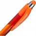 Ручка шариковая автоматическая Attache Happy синяя (оранжевый корпус, толщина линии 0.5 мм)