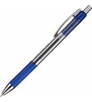 Ручка шариковая автоматическая Unomax (Unimax) Top Tek RT синяя (толщина линии 0.5 мм). Прозрачный ...