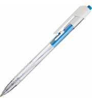 Ручка шариковая автоматическая Deli синяя (толщина линии 0.4 мм)