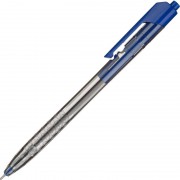 Ручка шариковая автоматическая Deli Arrow синяя (толщина линии 0.35 мм)