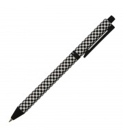 Ручка шариковая автоматическая Bruno Visconti ArtClick Шашечки синяя (толщина линии 0.38 мм)