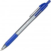 Ручка шариковая автоматическая Unomax (Unimax) Glide Trio RT GP Steel синяя (толщина линии 0.5 мм)