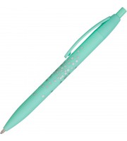 Ручка шариковая автоматическая Attache Romance синяя корпус soft touch (толщина линии 0.6 мм)