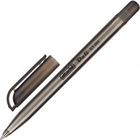 Ручка шариковая неавтоматическая Attache Deli черная (толщина линии 0.5 мм)