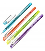Ручка шариковая неавтоматическая в ассортименте Attache Flicker синяя (толщина линии 0.5 мм)