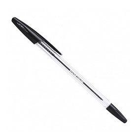 Ручка шариковая ERICH KRAUSE R-301, прозрачный корпус, черный