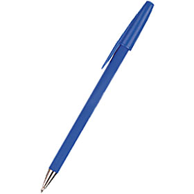 Ручка шариковая Style прорезин. корп., синий