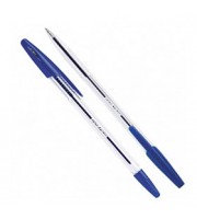Ручка шариковая ERICH KRAUSE R-301, прозрачный корпус, синий