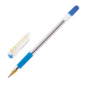 Ручка шариковая неавтоматическая MunHwa MC Gold синяя (толщина линии 0.3 мм)