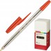 Ручка шариковая неавтоматическая Attache Corvet красная (толщина линии 0.7 мм)