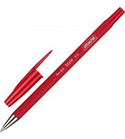 Ручка шариковая неавтоматическая Attache Style красная корпус soft touch (толщина линии 0.5 мм)