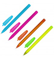Ручка шариковая неавтоматическая в ассортименте Attache Euphoria синяя корпус soft touch (толщина л ...