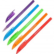 Ручка шариковая неавтоматическая в ассортименте Unomax (Unimax) EECO синяя (толщина линии 0.5 мм)
