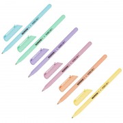 Ручка шариковая неавтоматическая в ассортименте Kores Pastel K0R-M синяя (толщина линии 0.7 мм)