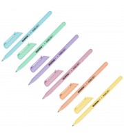 Ручка шариковая неавтоматическая в ассортименте Kores Pastel K0R-M синяя (толщина линии 0.7 мм)
